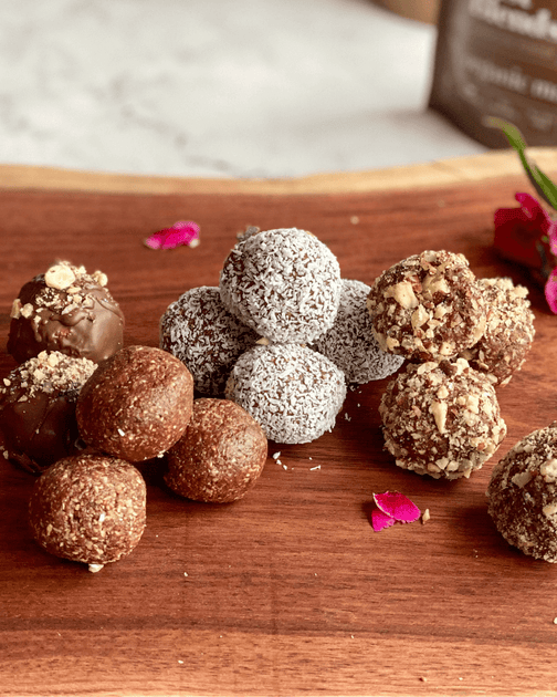 CHOCOLATE HAZELNUT BLISS BALLS – Just Blends