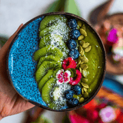 Blue Spirulina and Supergreens smoothie bowl - Just Blends